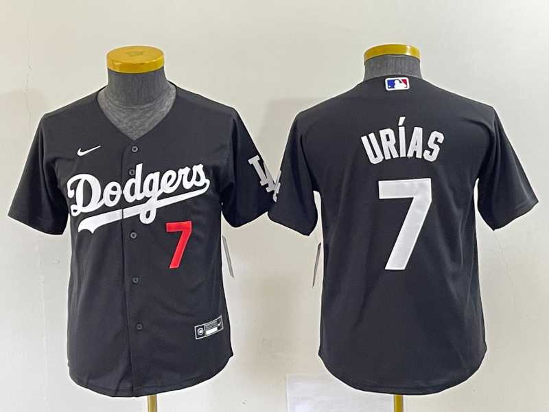 Youth Los Angeles Dodgers #7 Julio Urias Number Black Turn Back The Clock Stitched Cool Base Jersey2,We sell and wholesale Youth Los Angeles Dodgers #7 Julio Urias Number Black Turn Back The Clock Stitched Cool Base Jersey2 on line form chian!